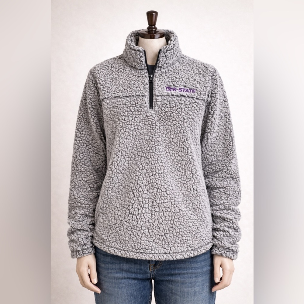 Women’s Kansas State Wildcats College Sherpa Quarter Zip